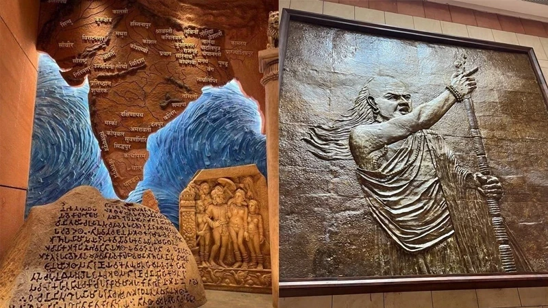 India&rsquo;s new parliament building features Akhand Bharat map