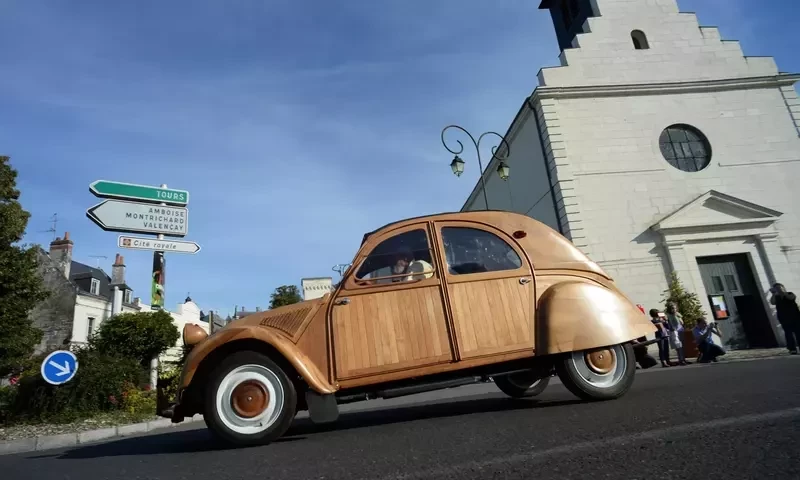 Tree-mendous ride: Wooden Citroen 2CV sells for 210,000 euros