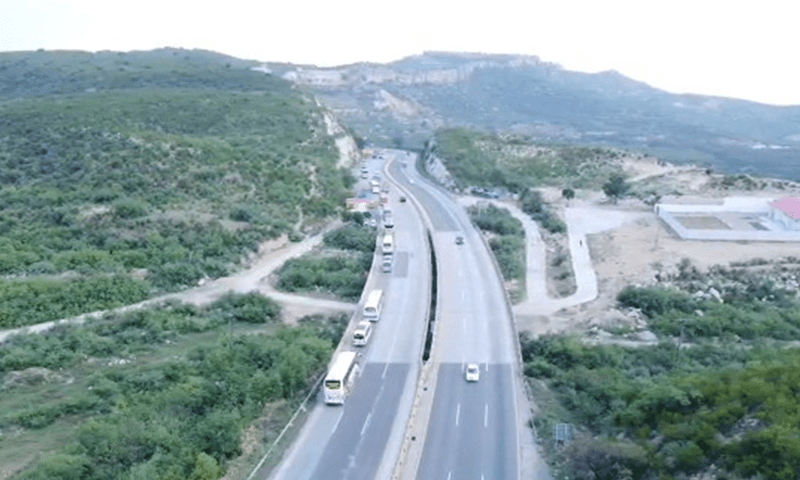 Motorway police to escort buses through Kallar Kahar to prevent crashes