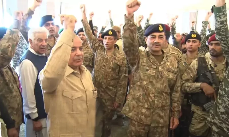 PM Shehbaz, COAS Munir arrive in Parachinar to celeberate Eid with troops