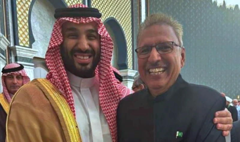 President Alvi shares photo with Saudi Crown Prince Mohammad Bin Salman