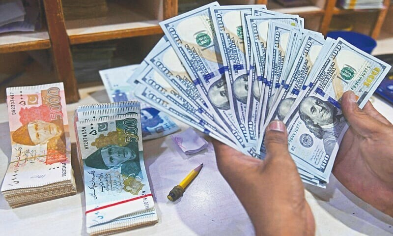 Rupee appreciates by Rs5 against dollar