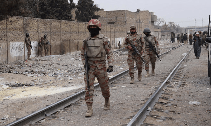 Security forces kill five terrorists in Zhob Garrison clearance ops