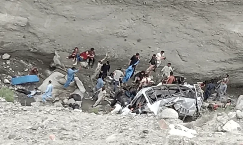 Five women among six killed after vehicle plunges into ravine in GB&rsquo;s Diamer