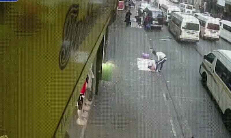 Mysterious blast in South Africa lifts entire road