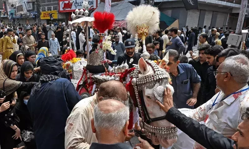 Processions for 9 Muharram organised across Pakistan amid heavy security