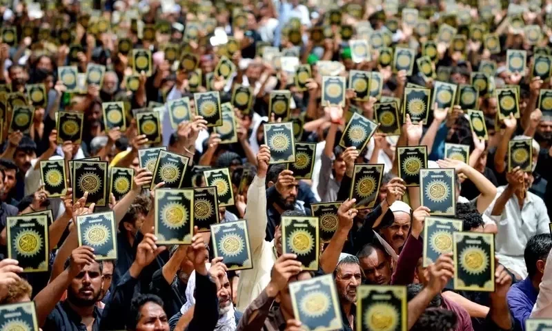 Quran desecrated at protest outside Sweden parliament