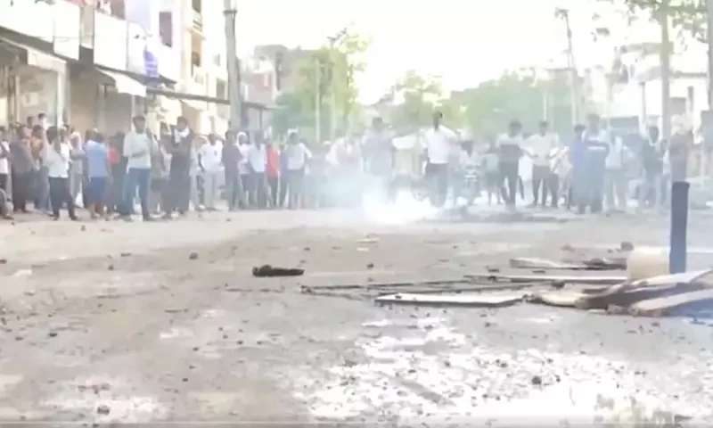 Haryana violence: deputy imam killed and mosque torched by mob