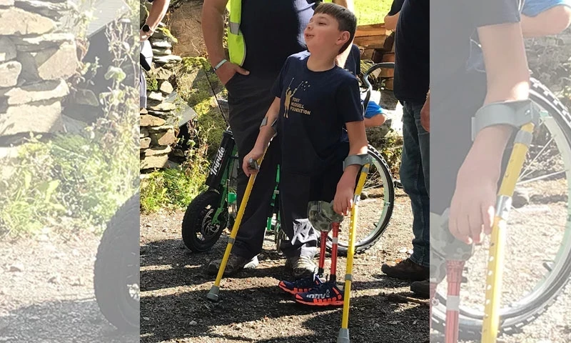 Double amputee boy climbs 238 metre-long peak