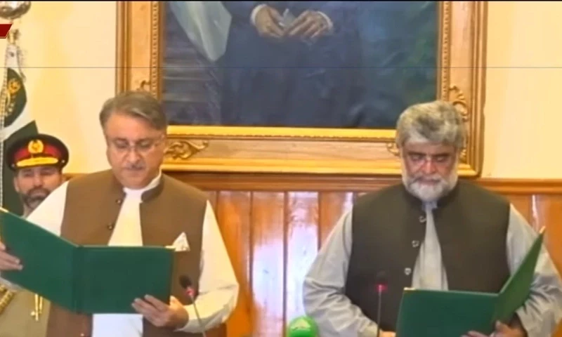 Ali Mardan Domki takes oath as Balochistan interim chief minister