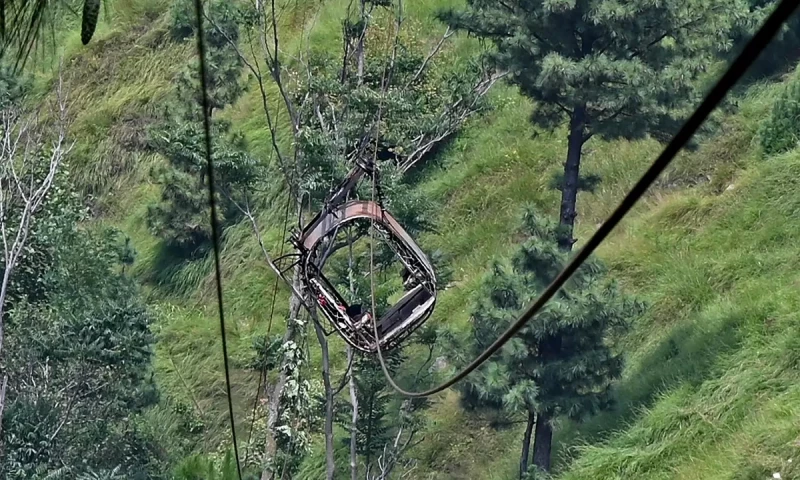 &lsquo;Stranded Battagram schoolboys thought of jumping down the cable car&rsquo;