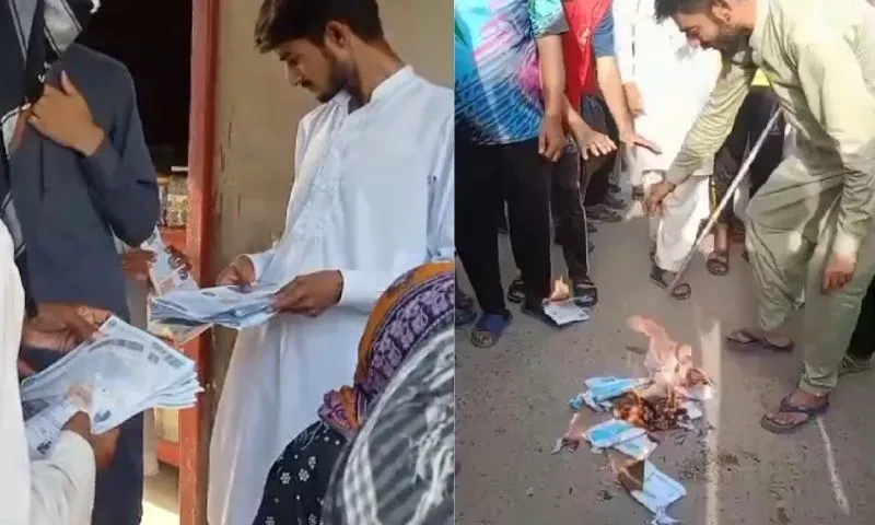 LESCO officials throw power bills in front of citizens&rsquo; houses in Punjab&rsquo;s Pattoki
