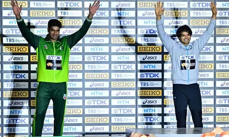 World javelin throw champion Neeraj &lsquo;very happy&rsquo; to see Arshad&rsquo;s performance