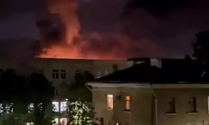 Four heavy transport planes destroyed in drone attack on Russian airport