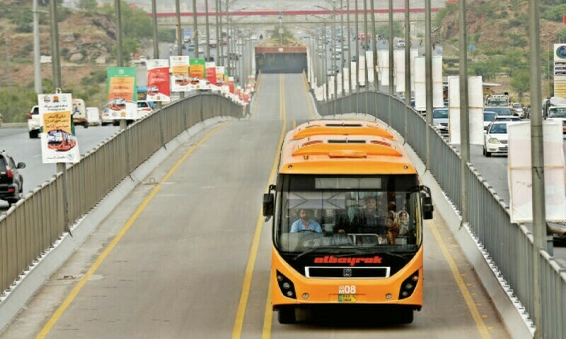 Islamabad Metrobus rates raised by Rs20 to Rs40