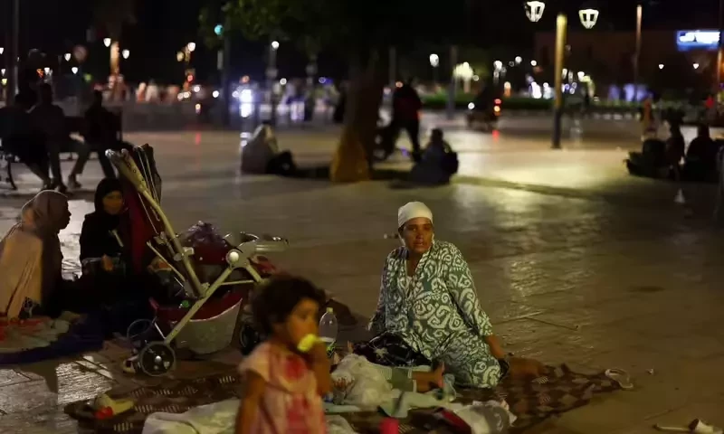 Frightened Morocco quake survivors camp out on streets