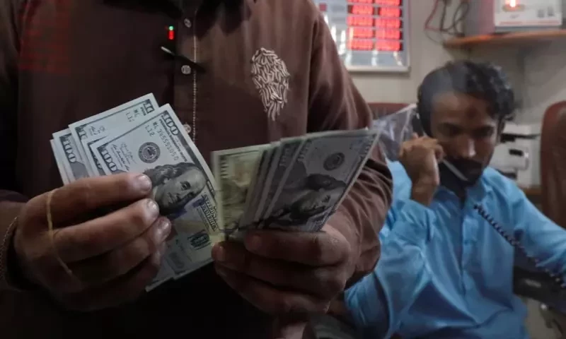 Dollar falls against rupee in interbank