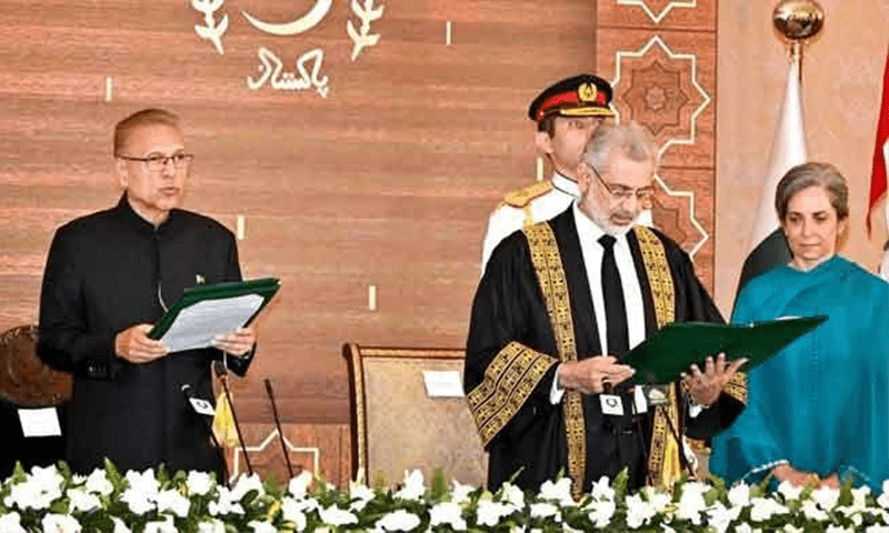 Qazi Faez Isa sworn in as 29th chief justice of Pakistan