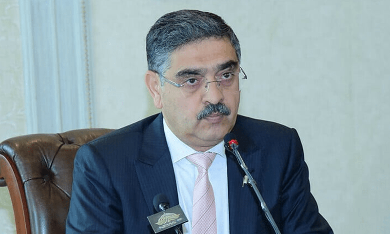 PM Kakar arrives in London amid reports of possible meeting with Sharifs