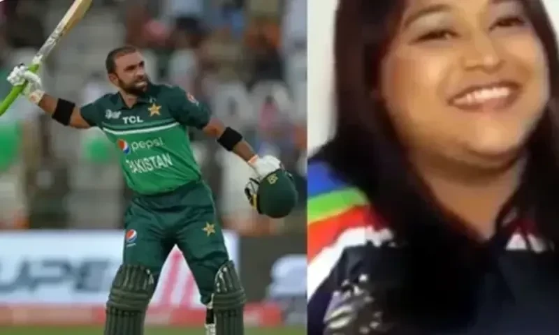 Indian girl expresses her love for all-rounder Iftikhar Ahmed