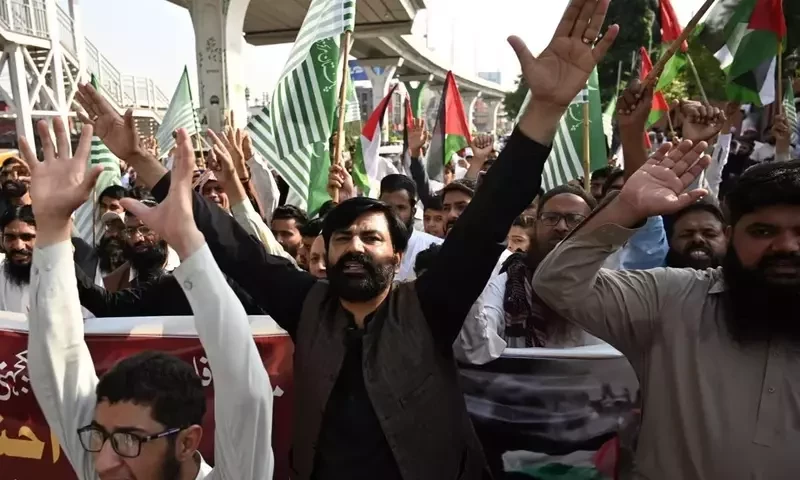 Thousands around the world, including Pakistan, rally in support of Palestinians