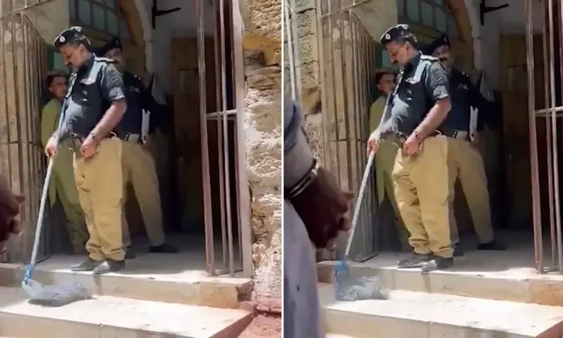 Court orders Karachi cop to perform janitorial duties
