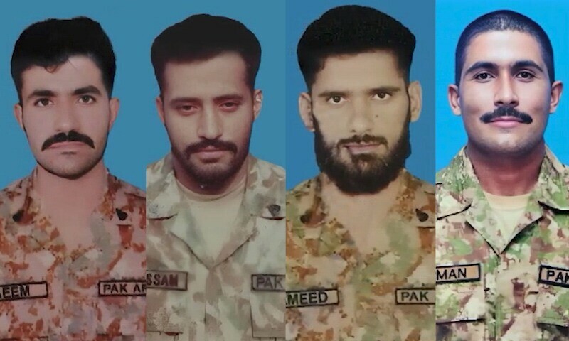 Four soldiers martyred in North, South Waziristan operations