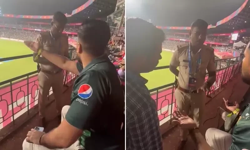 Video shows Indian official bars fan from chanting Pakistan Zindabad