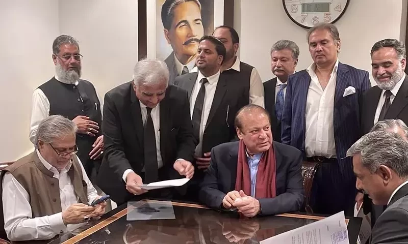 In pictures: PML-N supremo Nawaz Sharif&rsquo;s homecoming after four years