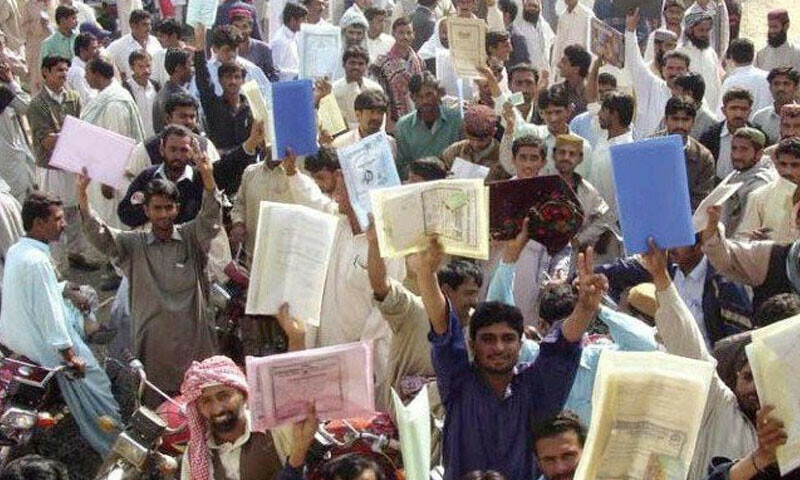 3 out of 10 of educated youth are jobless in Pakistan