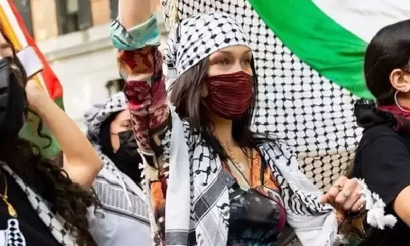 Bella Hadid says fear is not an option as she mourns Palestinian losses
