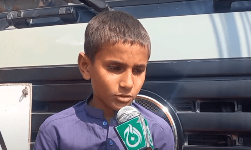 Afghan school boy leaves for country as his migrant father is left behind