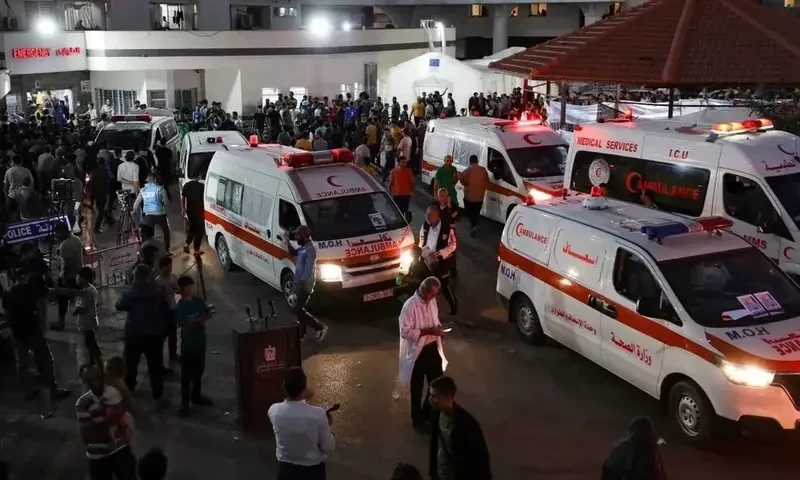 Israel targeted convoy of ambulances leaving Al-Shifa hospital: Gaza Health ministry