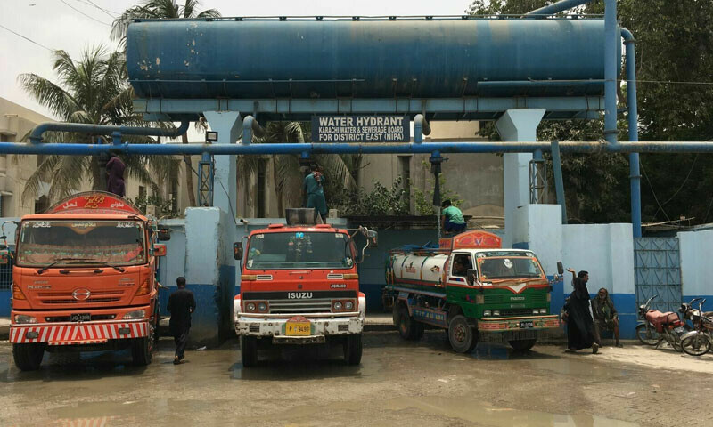 Operation against illegal hydrants continues in Karachi