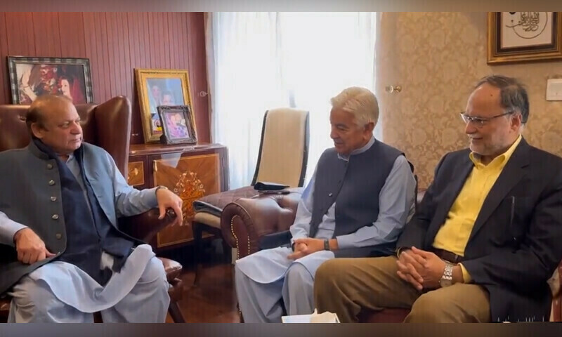 Nawaz begins political activity, visits party secretariat