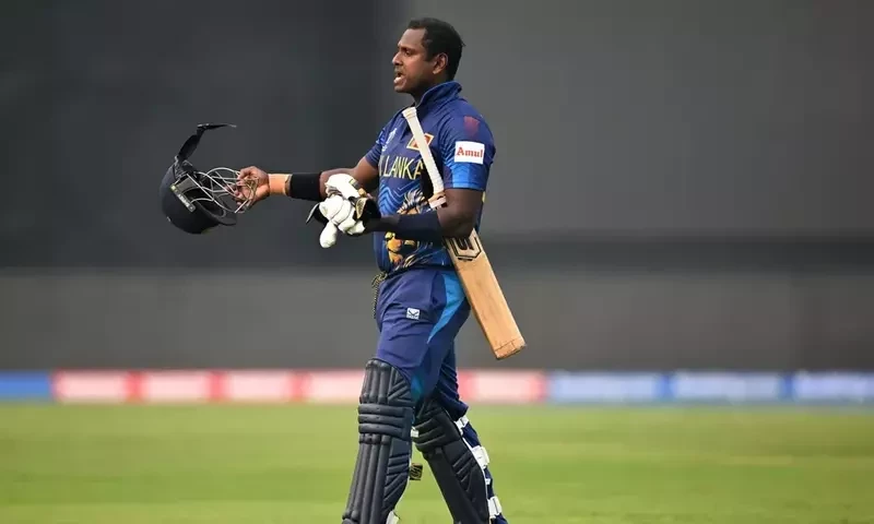 Sri Lanka&rsquo;s Mathews first player to be dismissed &lsquo;timed out&rsquo; in international cricket