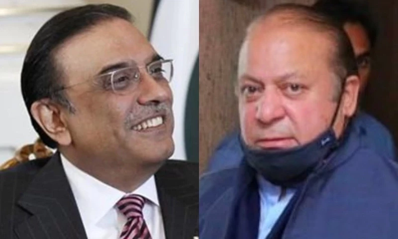 Zardari, Nawaz vow to work together to resolve economic issues