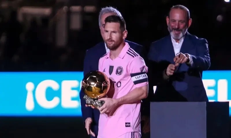 Messi celebrates Ballon d&rsquo;Or with MLS fans but Miami fall in friendly