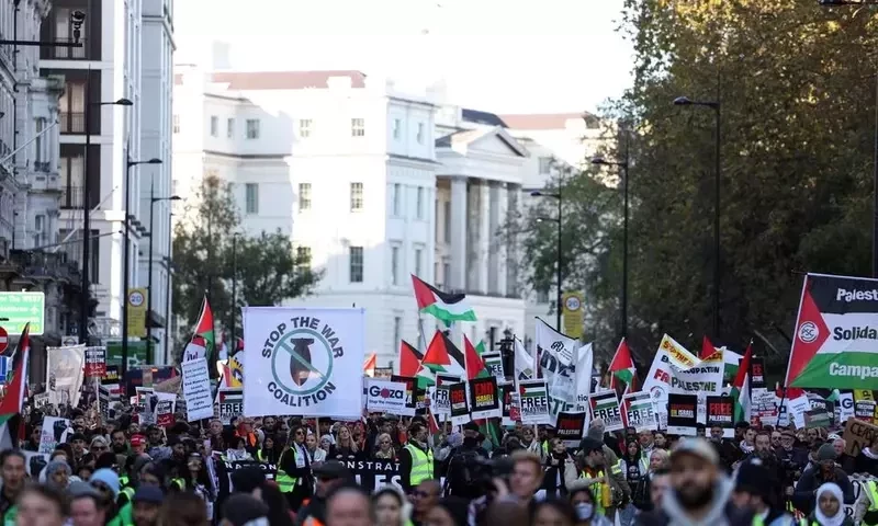 London police arrest dozens as pro-Palestinian rally draws counter-protests