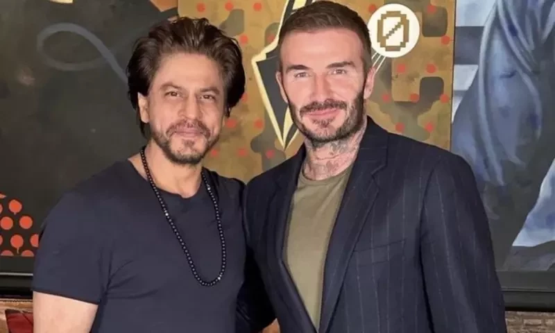 With lots of praise, Shah Rukh Khan advises Beckham to get some sleep
