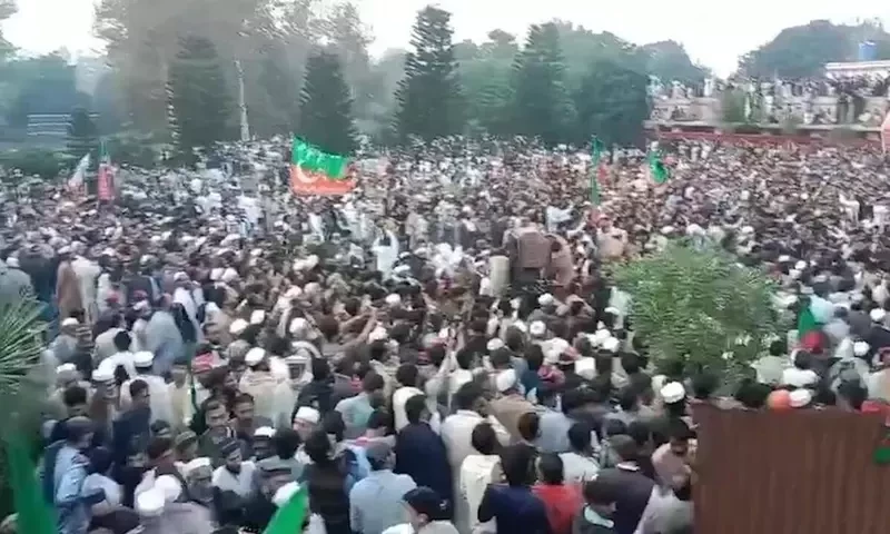 PTI holds first workers convention since May 9 in Charsadda