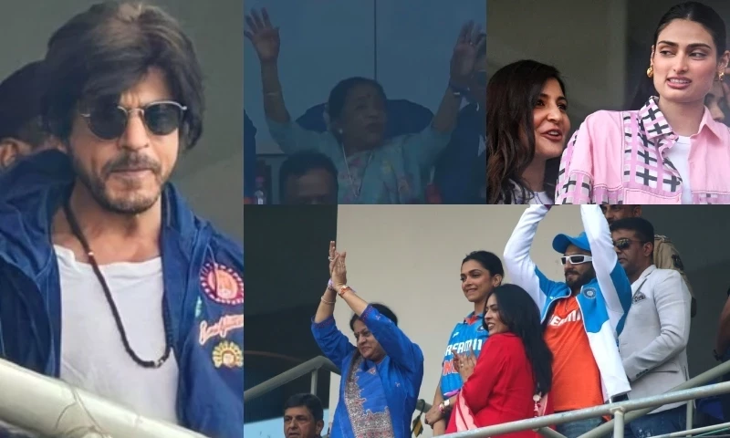 Shah Rukh Khan among crowd to see India, Australia World Cup final