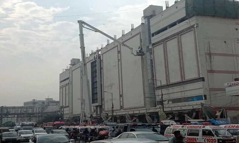 Gutted Karachi shopping mall sealed as FIR against fire department angers mayor