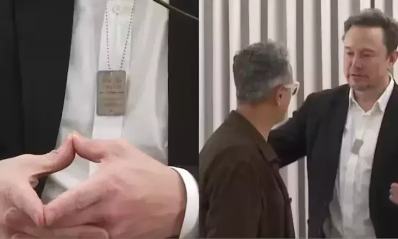 Elon Musk commits to wearing &lsquo;Dog Tag&rsquo; gifted by Israeli parent