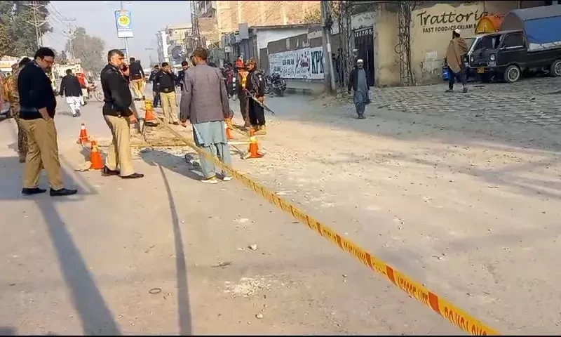 Three children among four injured in IED blast near Peshawar Public School