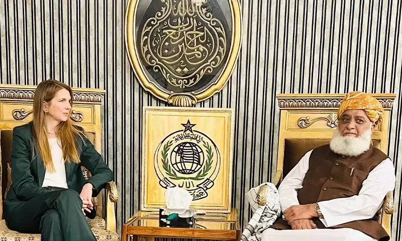 Those worried about women&rsquo;s education should pay attention to Gaza: Maulana Fazlur Rehman