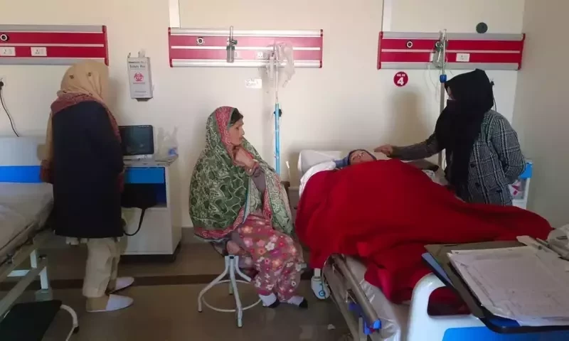 Mother injured while saving children in Chilas attack shifted to Karachi