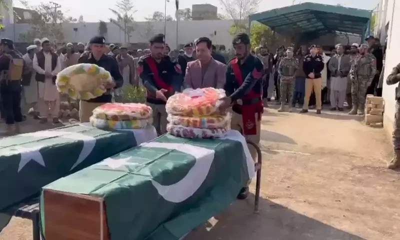 Terrorists attack kills three policemen in KP&rsquo;s Tank Police Lines area