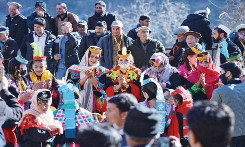 Kalash community 15-day Chaumos festivities begin in Chitral