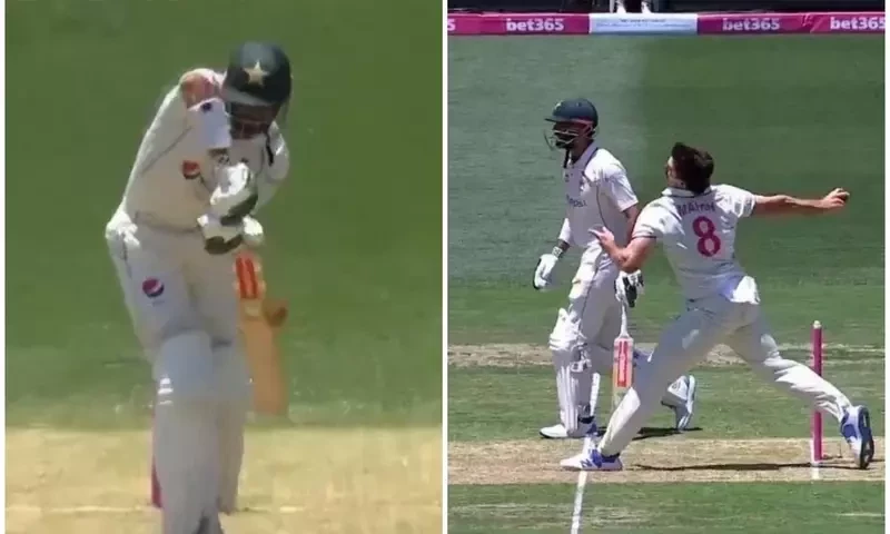Fans awed by Shan Masood&rsquo;s dismissal during third Test against Australia